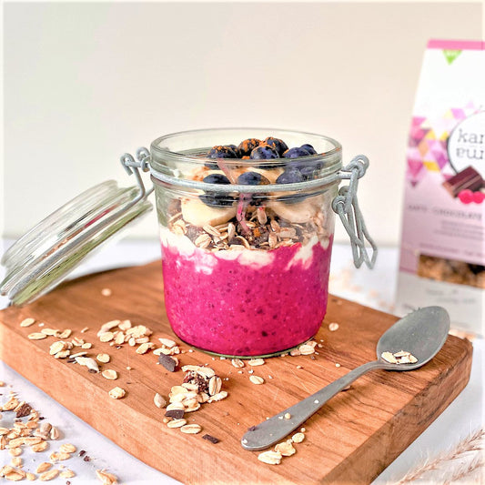 KarmaKarma Chocolade Overnight Oats met Bieten