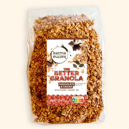 Bundel | The BETTER Granola & Jar | Chocolade & Cacao Bio Granola | 1x 1kg