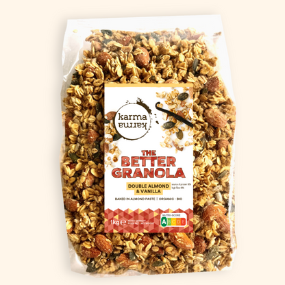 Bundel | The BETTER Granola & Jar | Amandel & Vanille Bio Granola | 1x 1kg