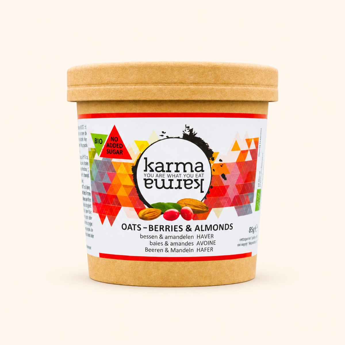 amandes & baies cups d'avoine bio | 12x 85g