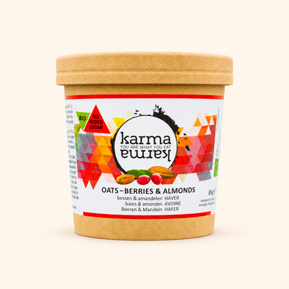 amandes & baies cups d'avoine bio | 12x 85g
