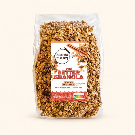 Zak Amandel & Speculoos Bio Granola van 1 kg, The Better Granola van KarmaKarma
