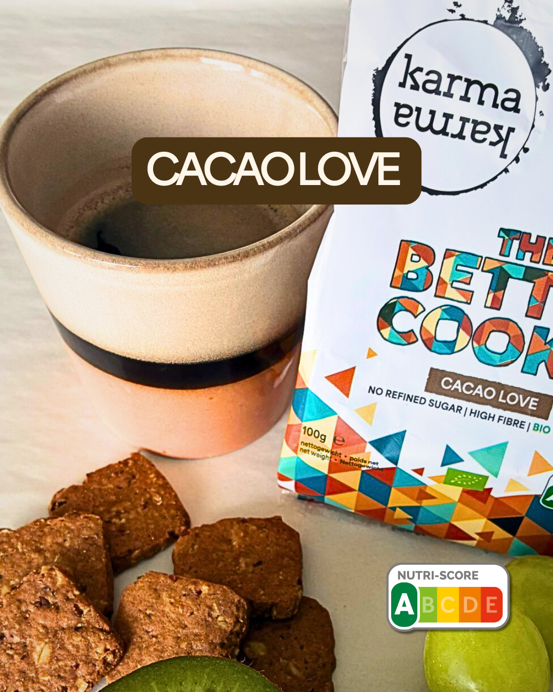 Le Meilleur Biscuit | Bio | Cacao Love | 5x 100 g (brouillon)