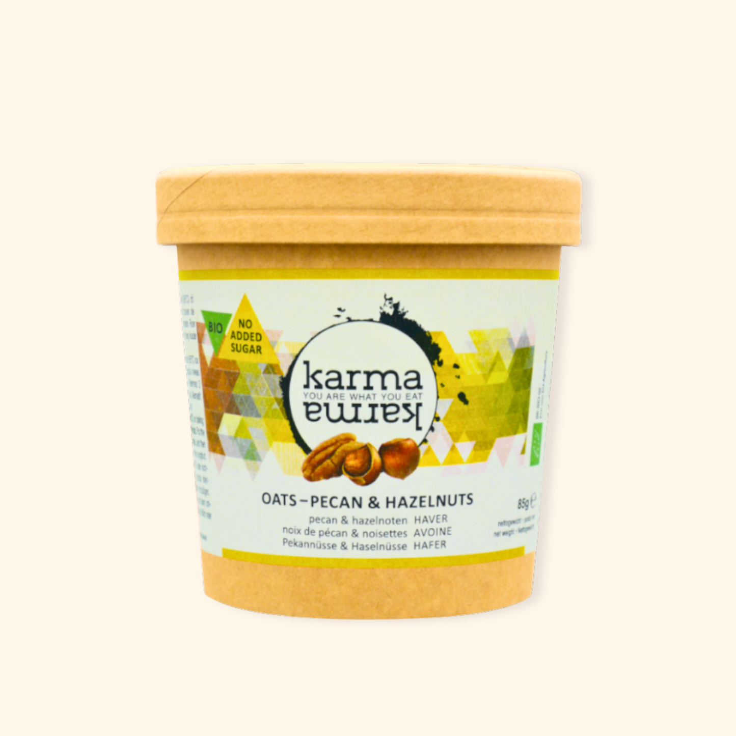 pécan & noisettes cups d'avoine bio | 12x 85g