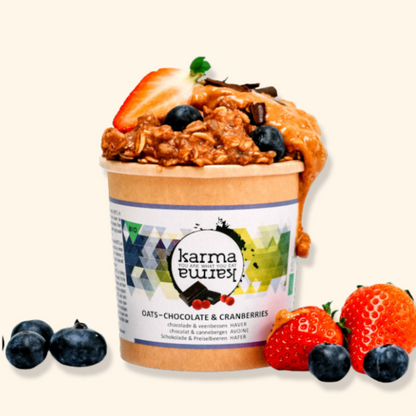 Schoko-Cranberry Bio Hafer Cups | 12x 85g