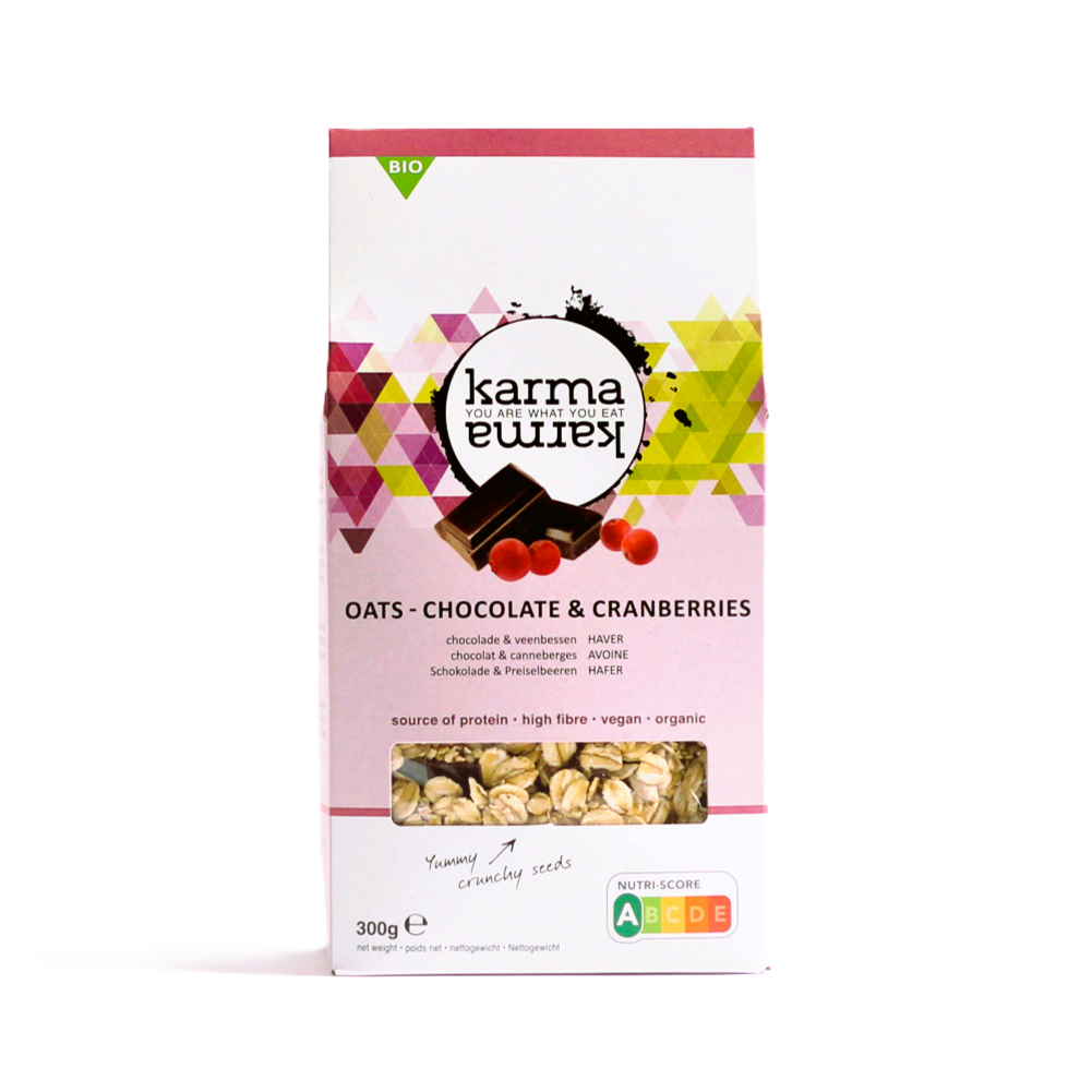 ​chocolate & cranberries organic oat | 1x 300g