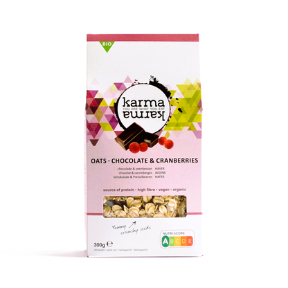​chocolate & cranberries organic oat | 1x 300g
