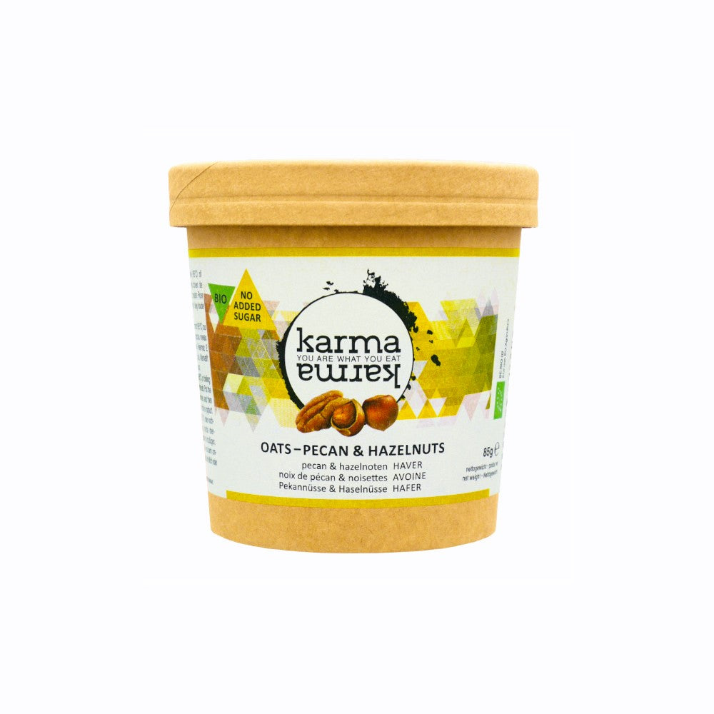 pecan & hazelnuts organic oat cups| 12x 85g
