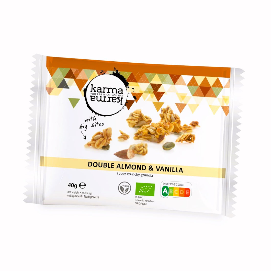amandel vanille bio granola  | 20 x 40g
